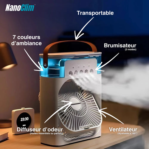 NanoClim™ | Le ventilateur qui rafraîchit vraiment